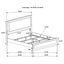 Sophia - Panel Bed With LED Headboard