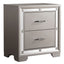 Elegant Nightstand - Silver Champagne
