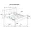 California King Upholstered Panel Bed With Headboard And Footboard - Cappuccino