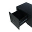 Geometric Carved Console Table With 3 Soft Close Drawers