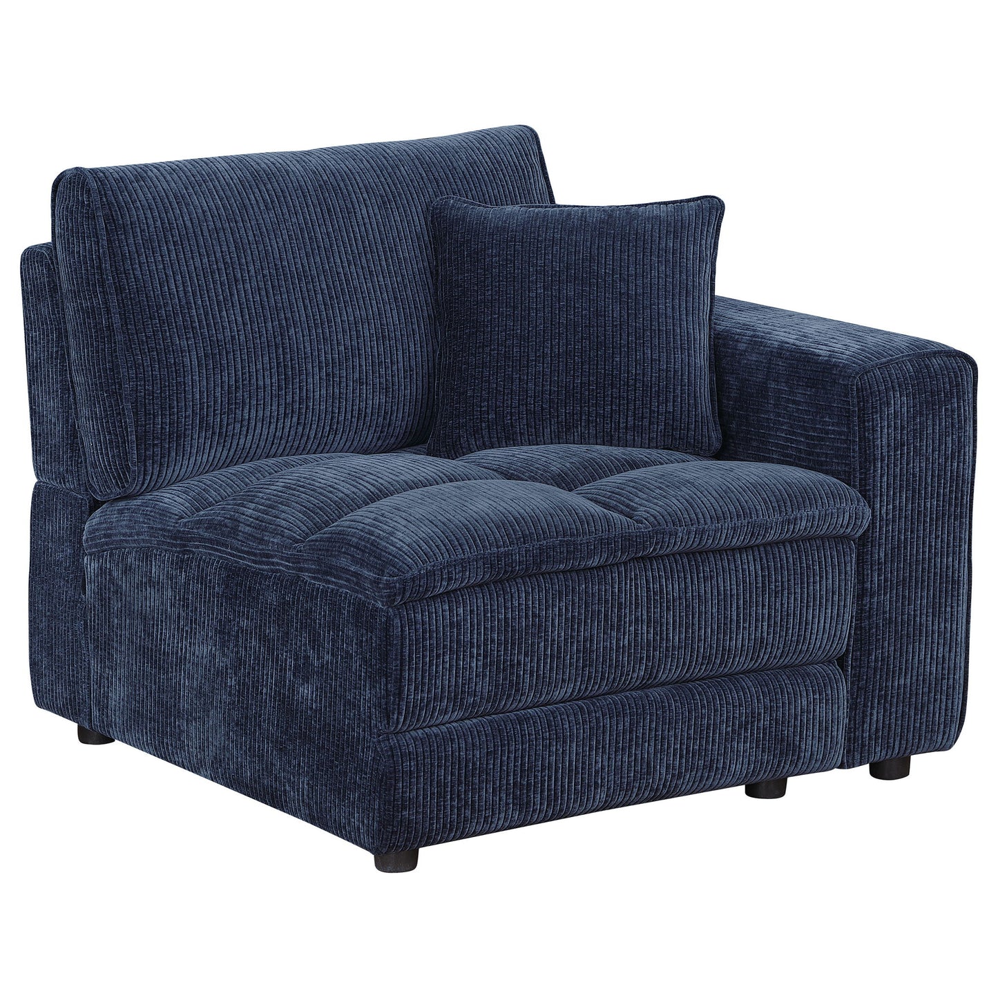 Azure - 5 Piece Upholstered Modular Sectional Sofa - Blue