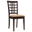 Lattice Back Side Chair (Set of 2) - Brown