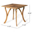 Outdoor Hermosa 5 Piece Wood Dining Set With Cushions - Teak / Beige
