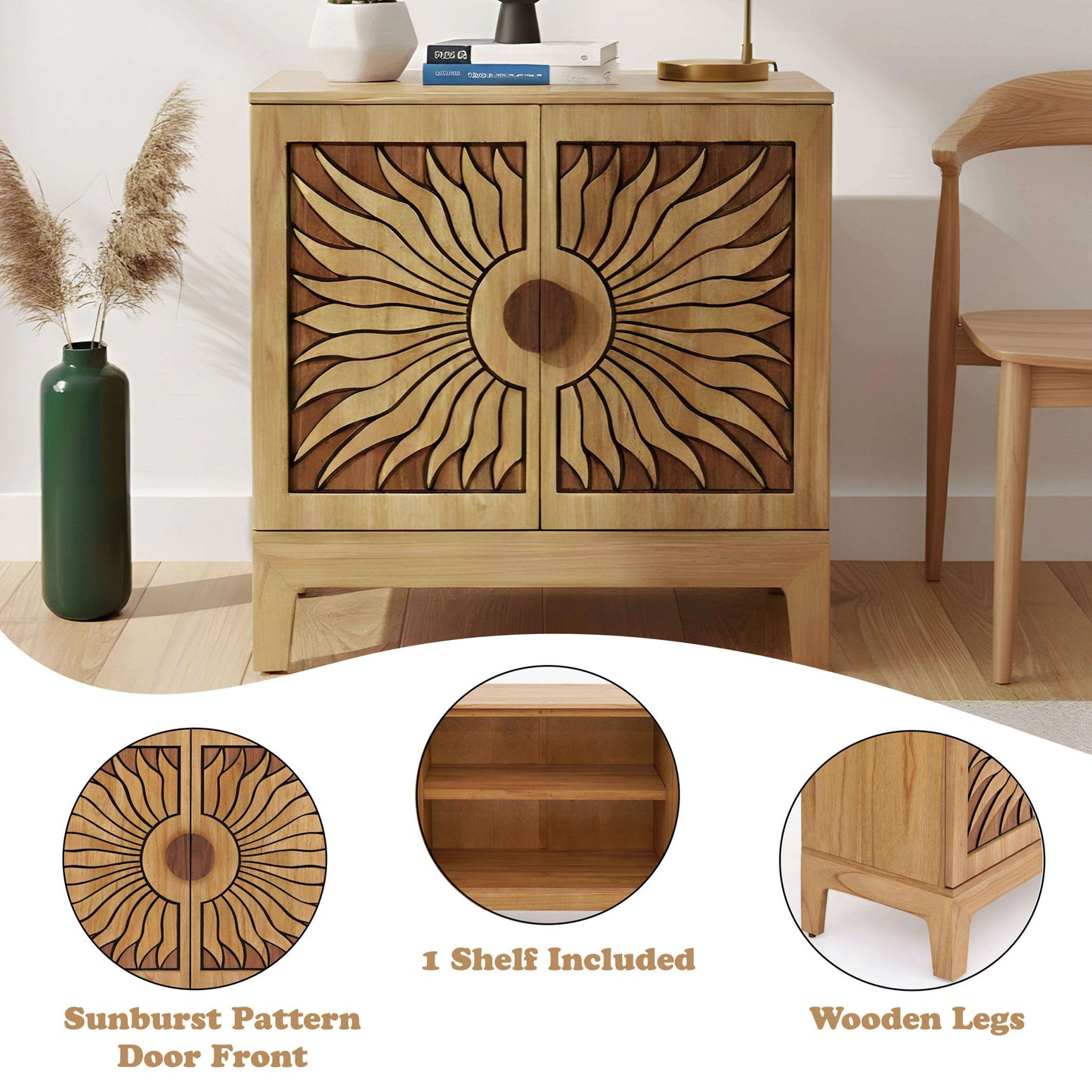 Lola - Cabinet - Natural / Oak