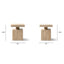 Calder - Square Side Table - Natural