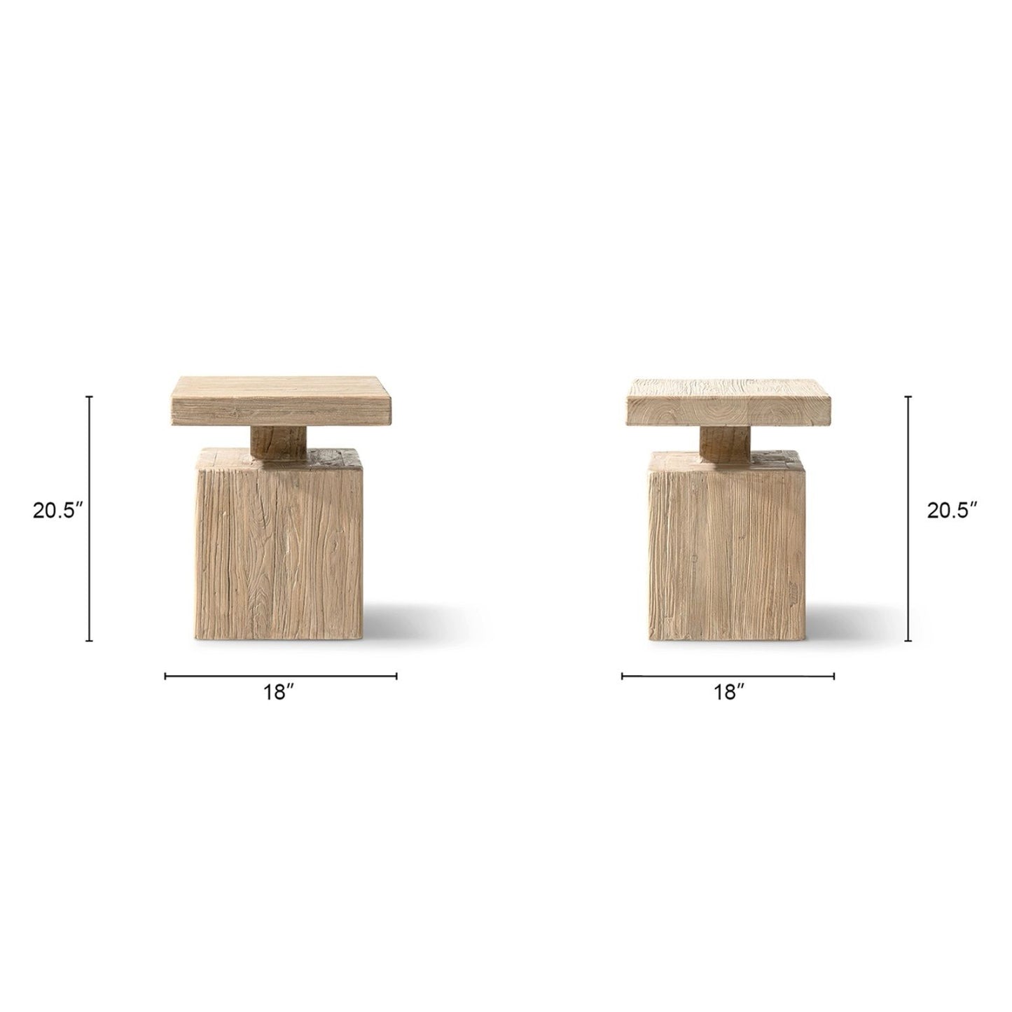 Calder - Square Side Table - Natural