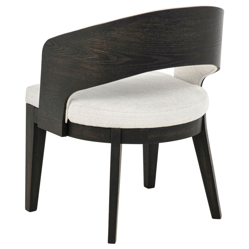 Bangor - Upholstered Dining Arm Chair (Set of 2) - Black / Cream