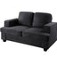 Modern Loveseat, Comfortable 2 Seater Couch With Deep Seating, Loose Back Cushions, Wide Arms