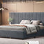 Upholstered Platform Bed With Big Headboard