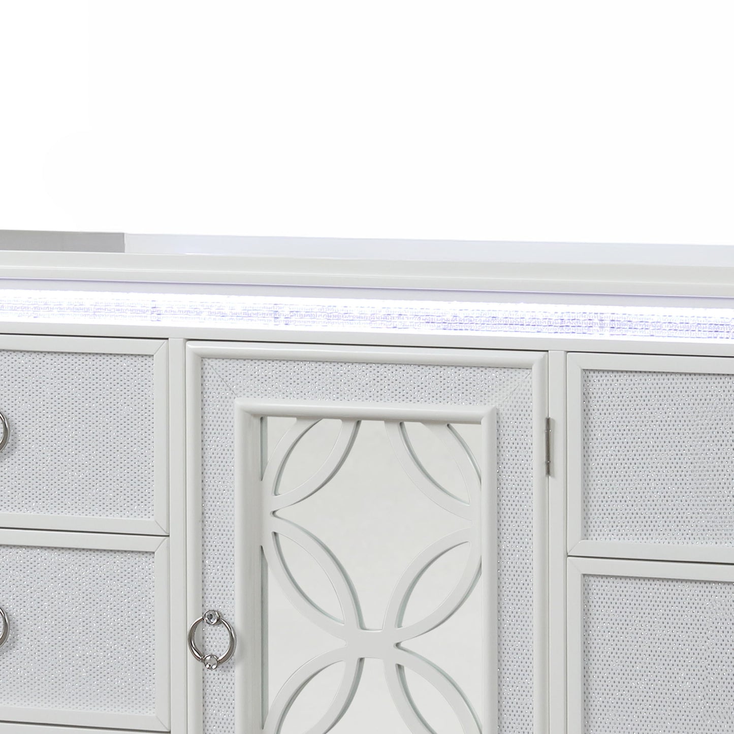 Abigale - 6 Drawer Dresser With LED (Includes Dresser Only, Mirror Not Included) - White