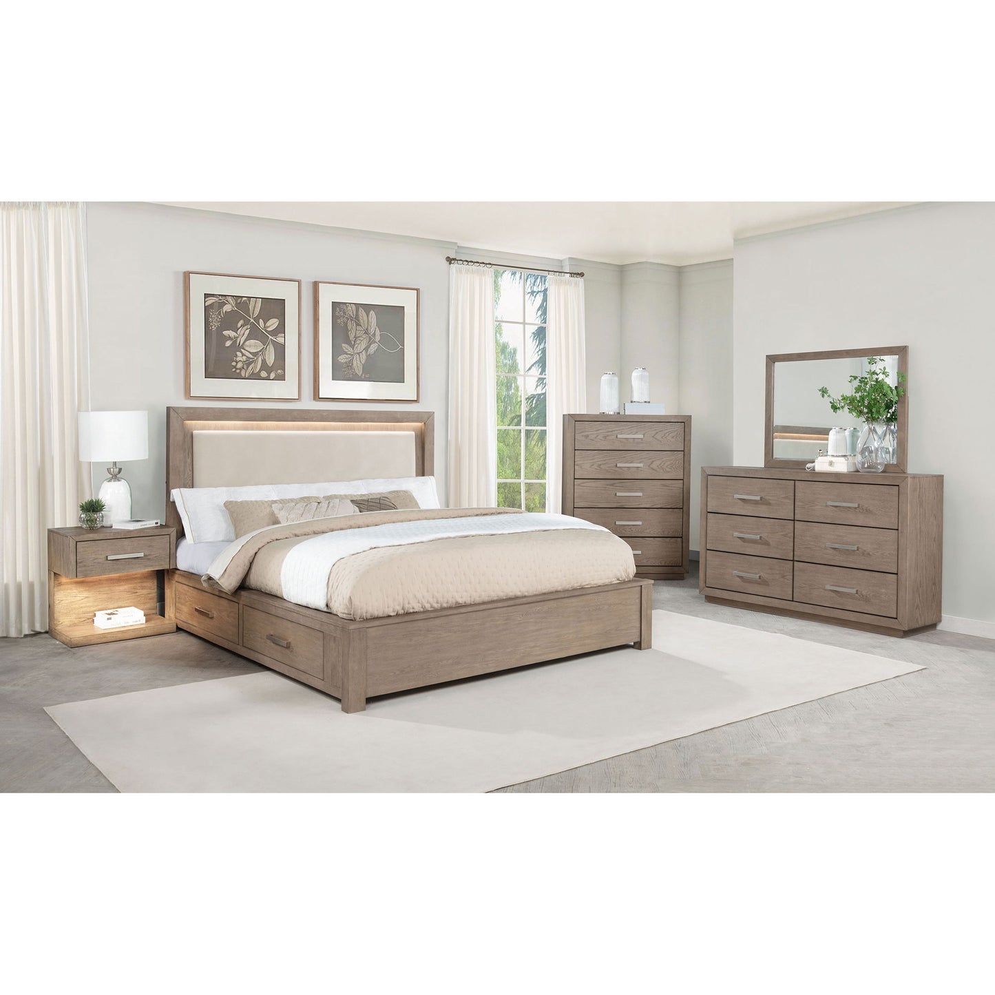 Gibbons - 6 Drawer Dresser With Ample Storage - Brown