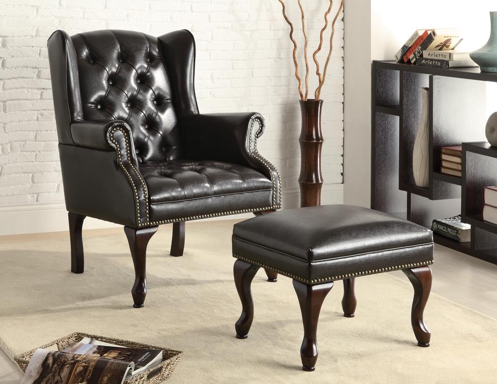 Roberts - ACCENT CHAIR W/ OTTOMAN