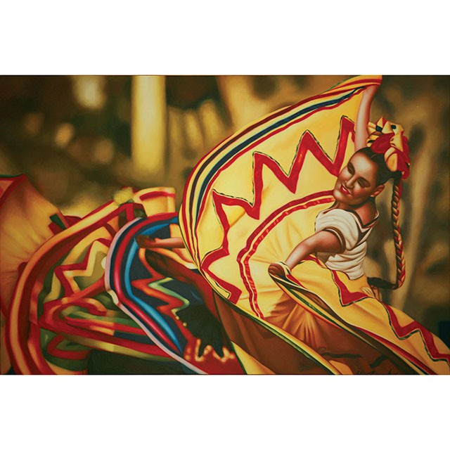 Danza Folklorica-Printed Canvas Painting