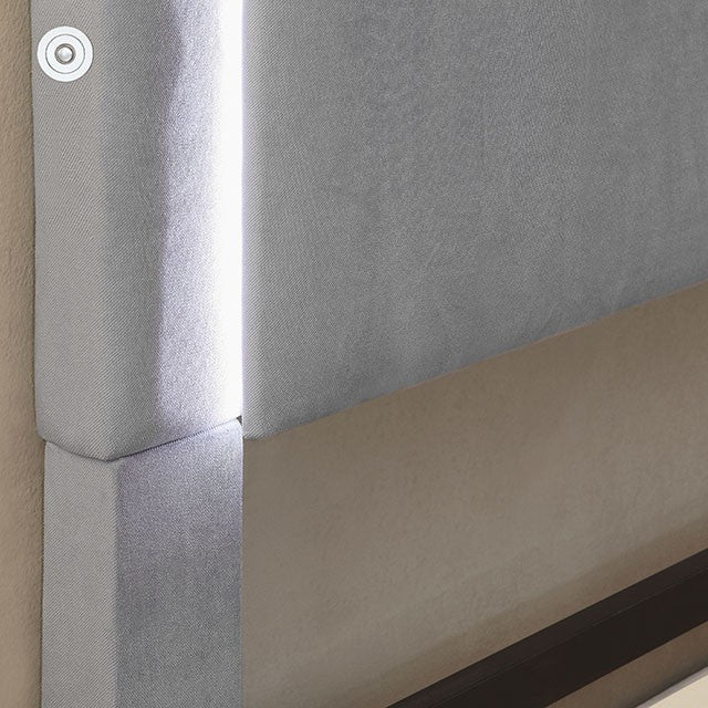 Erglow-E.King Bed, Gray
