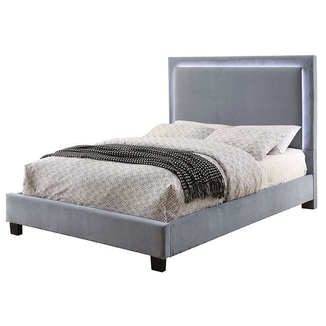 Erglow-E.King Bed, Gray
