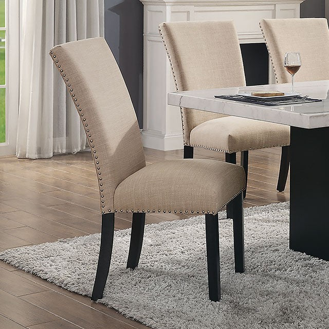 Kian-Side Chair, Beige (2/Ctn)