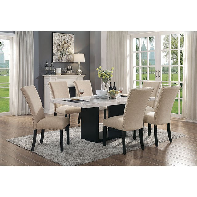 Kian-Side Chair, Beige (2/Ctn)