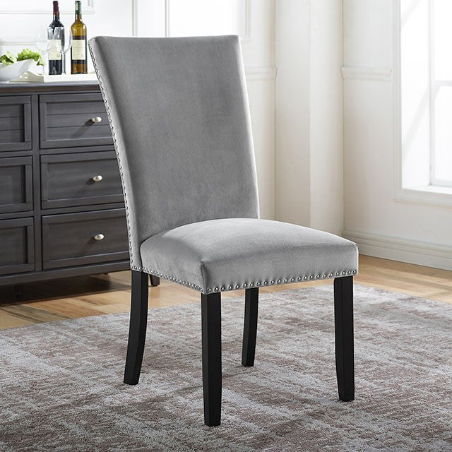 Kian-Side Chair, Light Gray (2/Ctn)