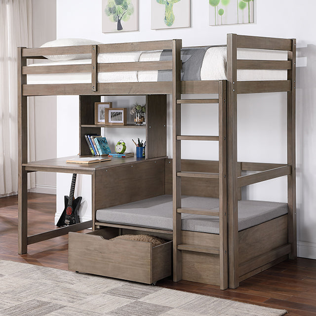 Callistus-Twin/Workstation Loft Bed