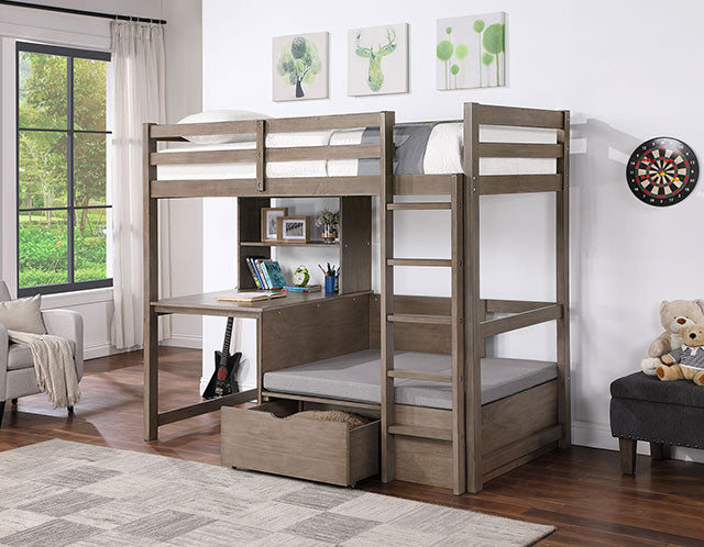 Callistus-Twin/Workstation Loft Bed