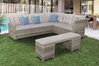 Malia-5 Pc. Sectional Set w/ Bench