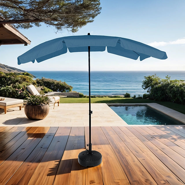 Sleek-Rectangular Tilting Umbrella