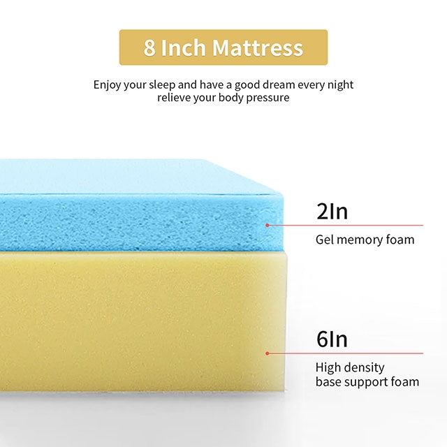 Artemisia-8" Twin Memory Foam Mattress