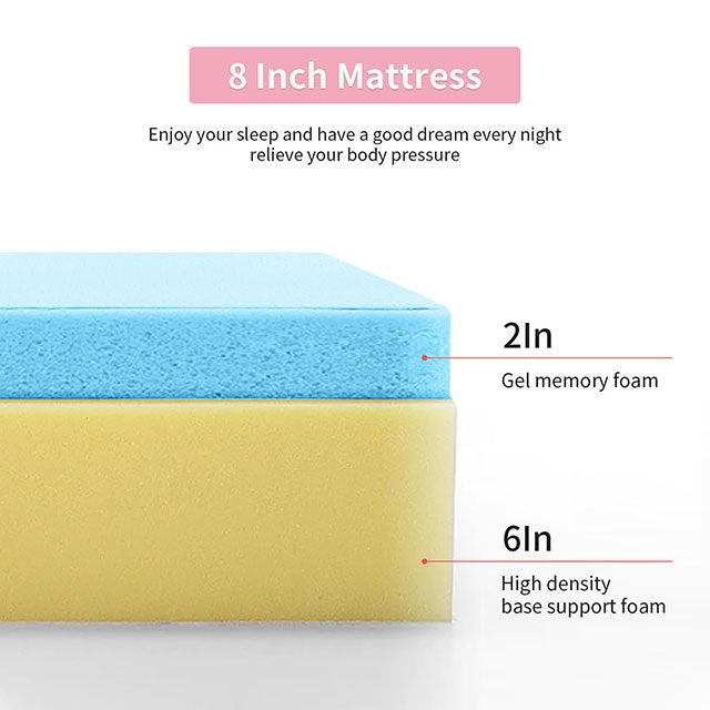 Artemisia-8" Full Memory Foam Mattress