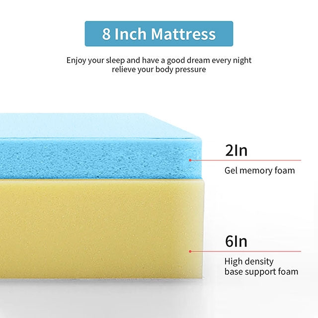 Artemisia-8" Queen Memory Foam Mattress