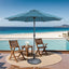 Soli-9' Outdoor Umbrella w/ Auto Tilt + 21" Round Base