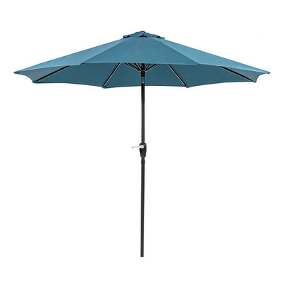 Soli-9' Outdoor Umbrella w/ Auto Tilt + 21" Round Base