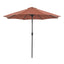 Soli-9' Outdoor Umbrella w/ Auto Tilt + 21" Round Base