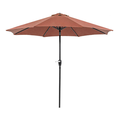 Soli-9' Outdoor Umbrella w/ Auto Tilt + 21" Round Base