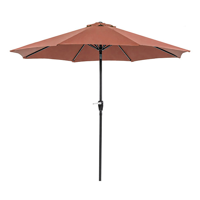 Soli-9' Outdoor Umbrella w/ Auto Tilt + 21" Round Base