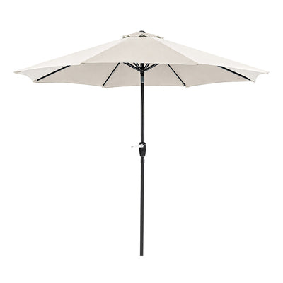 Soli-9' Outdoor Umbrella w/ Auto Tilt + 21" Round Base