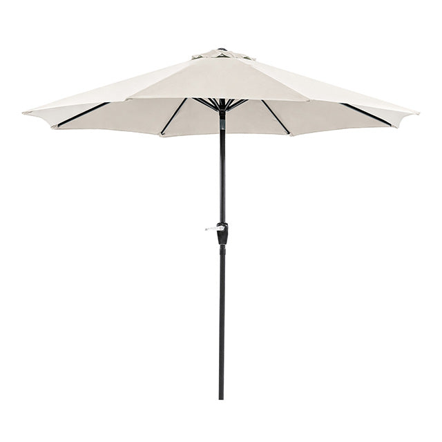 Soli-9' Outdoor Umbrella w/ Auto Tilt + 21" Round Base