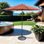 Mora-11' Outdoor Umbrella + 21" Round Base