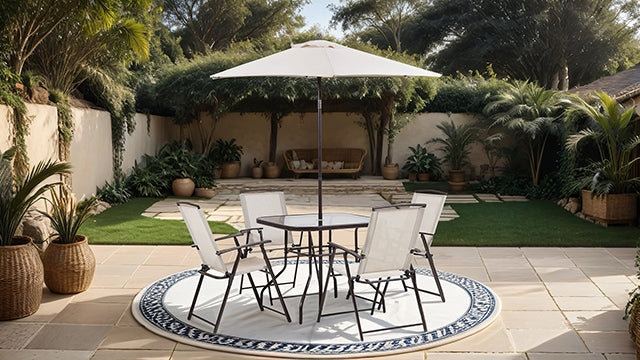 Fallone-7 Pc. Outdoor Dining Set