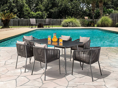 Tushari-8 Pc. Outdoor Dining Set