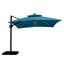 Aurora-10 Ft Square Umbrella w/ Double Top w/ LED + 37" Large Base