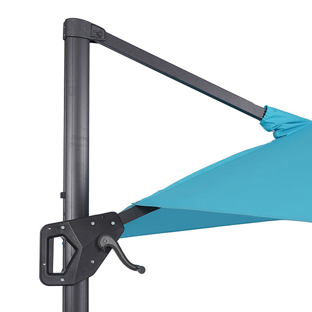 Aurora-10 Ft Square Umbrella w/ Double Top w/ LED + 37" Large Base