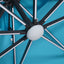 Aurora-10 Ft Square Umbrella w/ Double Top w/ LED + 37" Large Base