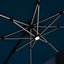 Aurora-10 Ft Square Umbrella w/ Double Top w/ LED + 37" Large Base