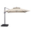Hero-10 Ft Square Umbrella w/ Double Top + 37" Large Base