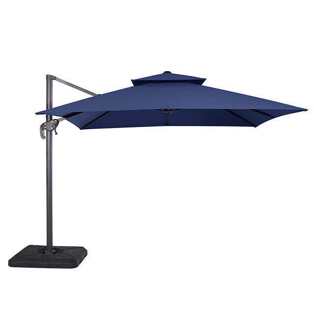 Hero-10 Ft Square Umbrella w/ Double Top + 37" Large Base