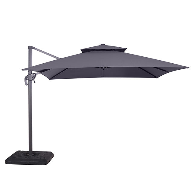 Hero-10 Ft Square Umbrella w/ Double Top + 37" Large Base