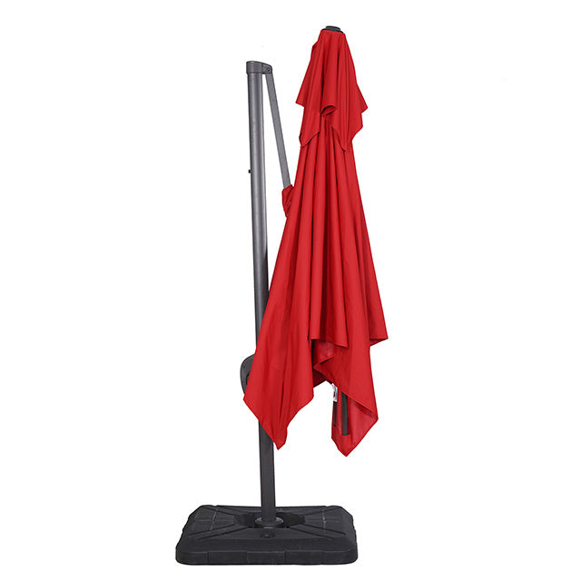 Hero-10 Ft Square Umbrella w/ Double Top + 37" Large Base