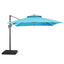 Hero-10 Ft Square Umbrella w/ Double Top + 37" Large Base