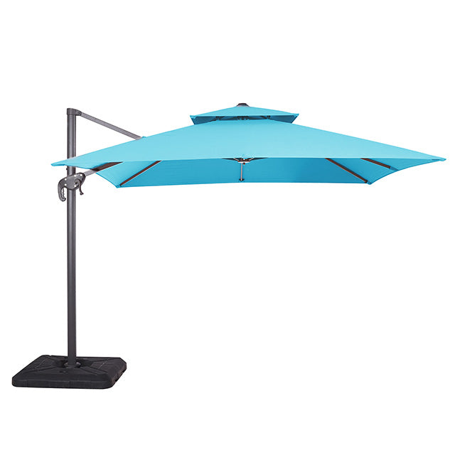 Hero-10 Ft Square Umbrella w/ Double Top + 37" Large Base