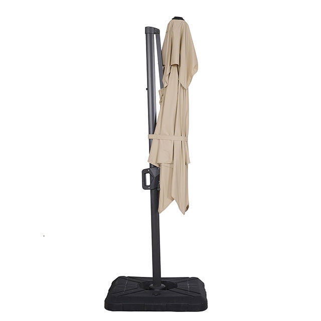 Fida-8 Ft Square Umbrella w/ Double Top + 37" Large Base